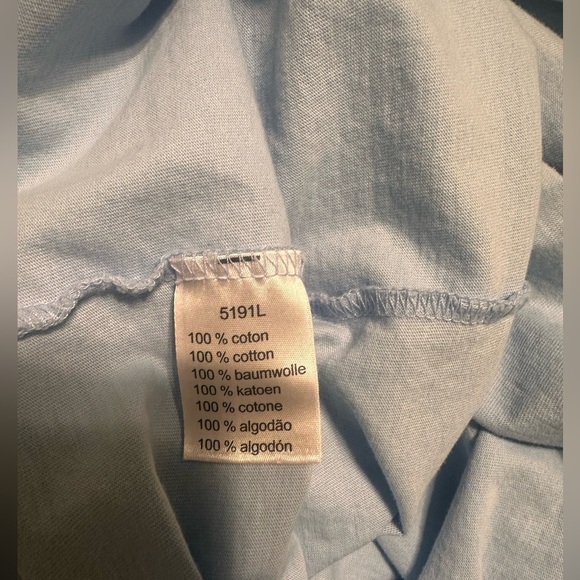 Lacoste Men's 100% Cotton Light Blue T-Shirt Size 5 Medium - Picture 6 of 8